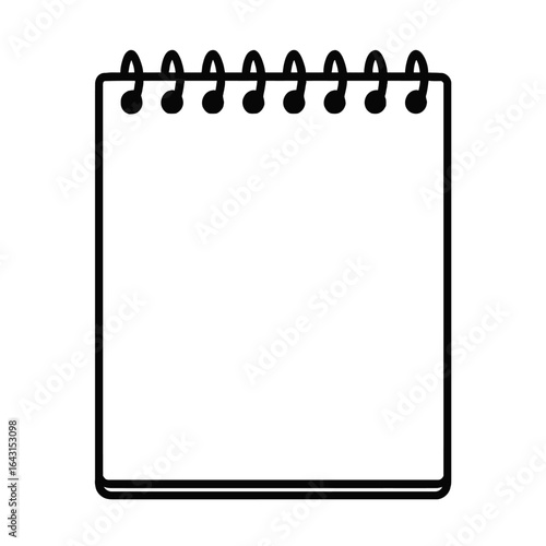 Blank Spiral Notebook Vector: Essential Tool for Notes and Ideas