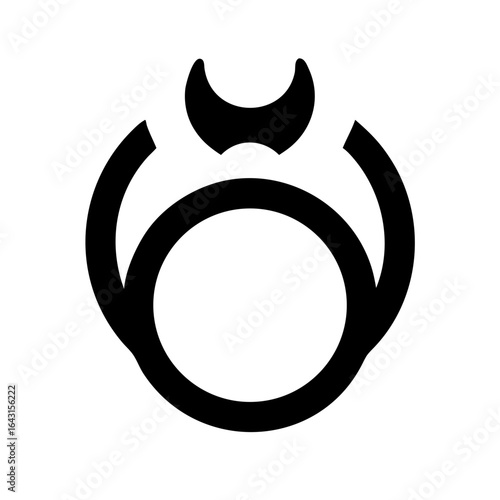 Cursed ring icon design.
