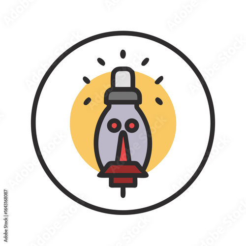 Eerie light icon design.