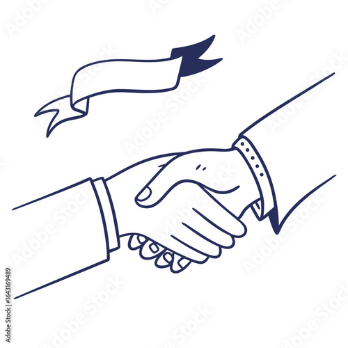handshake vector illustration
