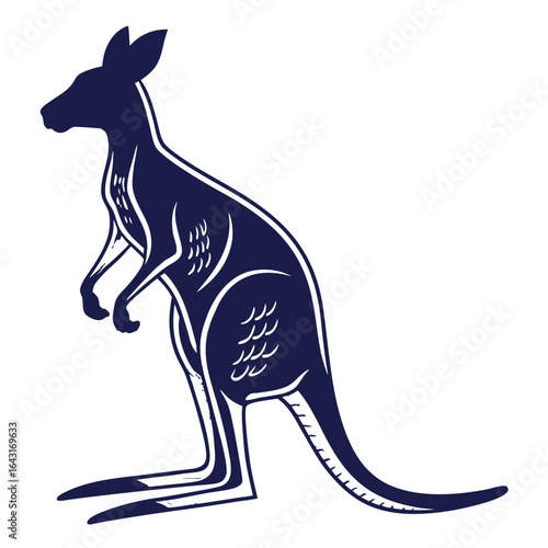 kangaroo with baby