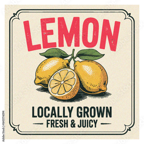 Juiciest Farm Fresh Lemon and Orange Print – Retro Grunge Vector Graphic for Tropical Summer Fruit T-Shirt Designs, Perfect for Women’s Tops, Men’s Tees, and Youthwear

