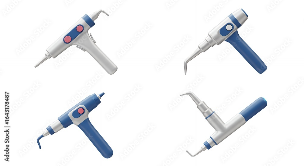 Dental tools collection illustration Dental tools collection illustration