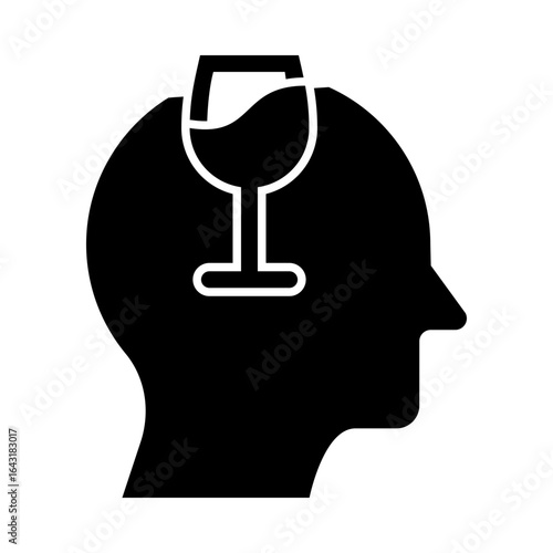 Alcoholism Mental Health Awareness Concept