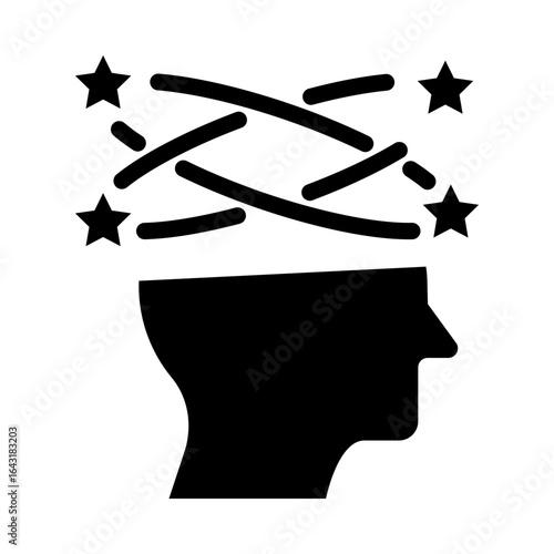 DIZZINESS Mental Health Awareness Concept