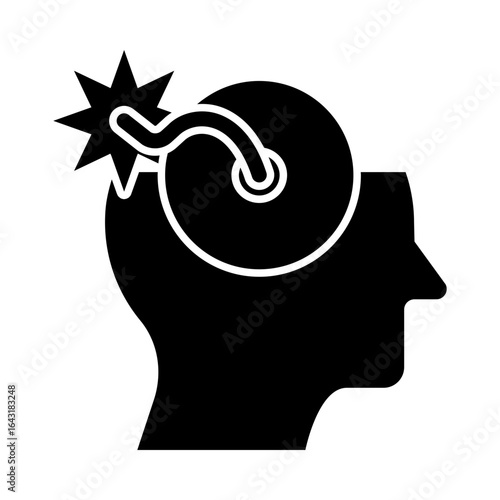 HEADACHE Mental Health Awareness Concept