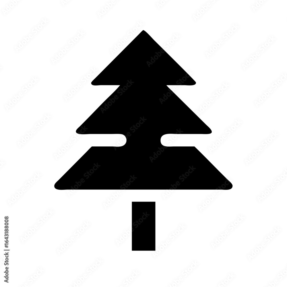 Obraz premium Pine tree icon design.