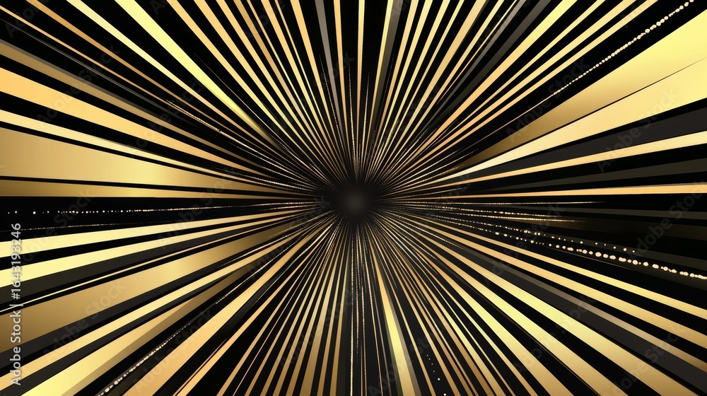 Fototapeta premium Captivating Radiant Abstraction with Golden Burst and Luminous Shine for Creative Stock Agency Use