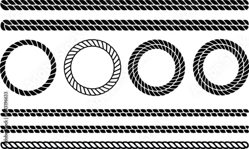 Rope borders and circle frames