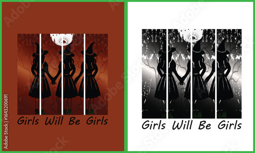 Funny Witches Halloween, Girls Will Be Girls