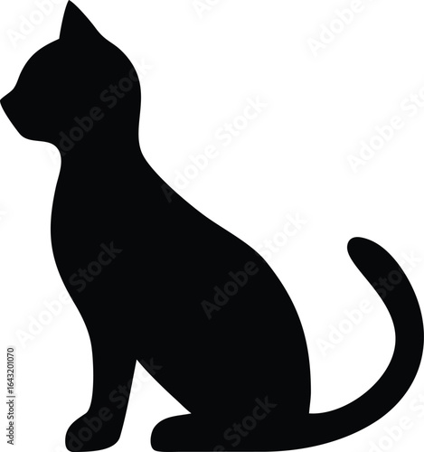 silhouette of a cat
