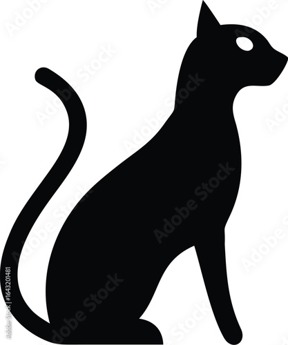 silhouette of a cat
