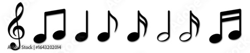 Musical note icons