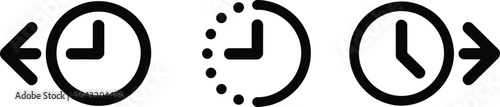 Time flow direction indicators