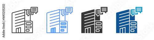 Communication Icon Set Multiple Style Collection