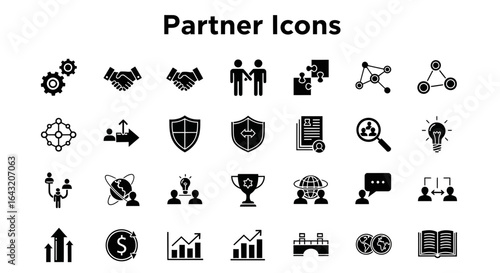 Vector Collection of Partner, Team, and Collaboration Icons