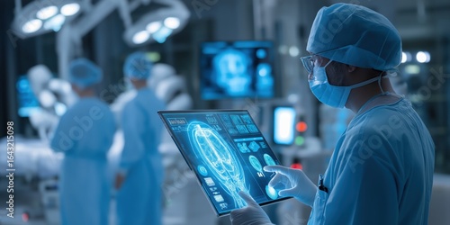 Wallpaper Mural medical professional using augmented reality for brain imaging Torontodigital.ca