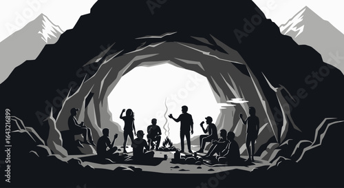 team building retreat finding solutions and fostering collaboration in a unique mountain cave setting