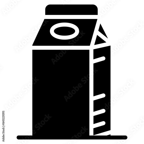 Milk Carton icon vector image. Can be used for Morning and Breakfast.