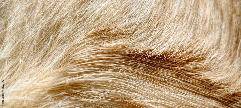 Fototapeta premium The texture of the light brown fur is soft.