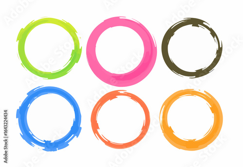 A whimsical pattern of bright circles spreading happiness like confetti in the air.