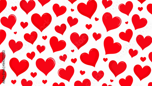 red hearts background