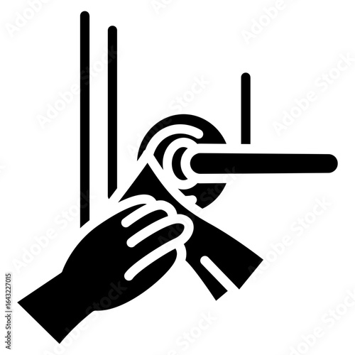 Cleaning Door Handle icon vector image. Can be used for House Cleaning.