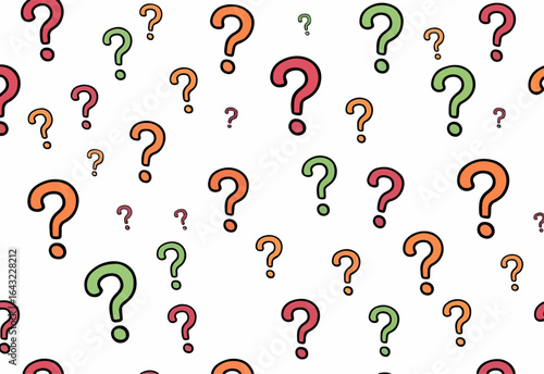 question mark seamless pattern