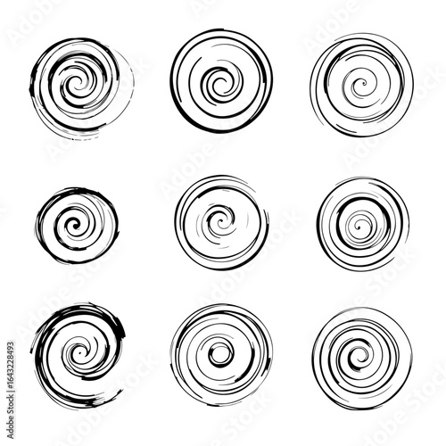 seamless pattern with spirals