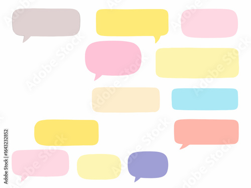 colorful speech bubbles