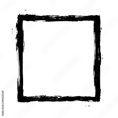 grunge frame with clipping path