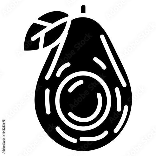 Avocado icon vector image. Can be used for Fruits and Vegetables.