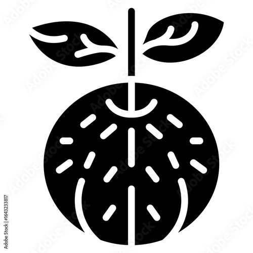 Tangerine icon vector image. Can be used for Fruits and Vegetables.