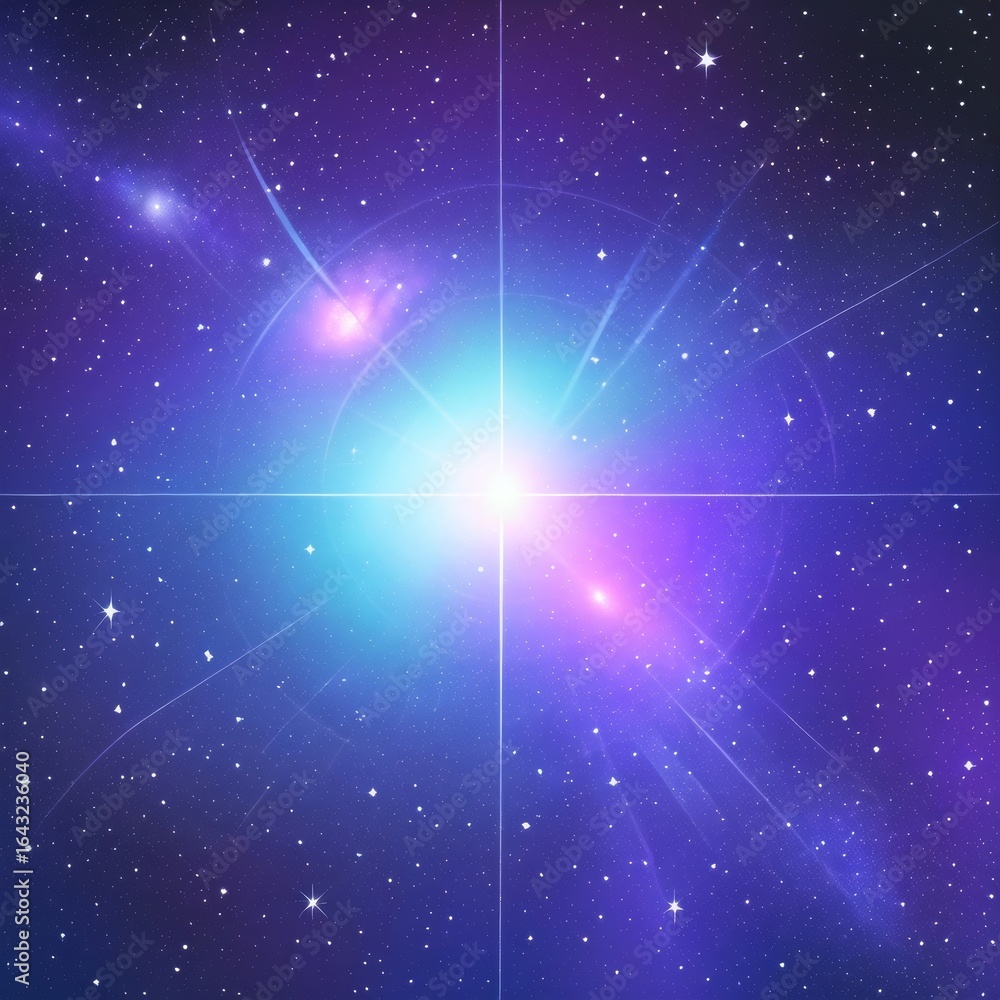 Fototapeta premium Peaceful texture deep stars environment nebula background blue