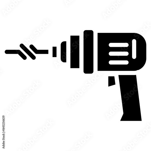 Hand Drill icon vector image. Can be used for Electrician Tools.