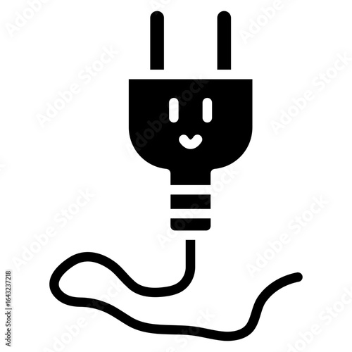 Extension Cord icon vector image. Can be used for Electrician Tools.