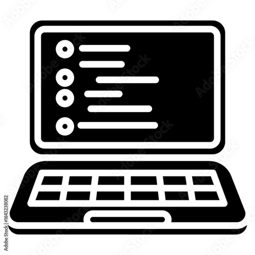 Laptop Coding icon vector image. Can be used for Web Hosting.