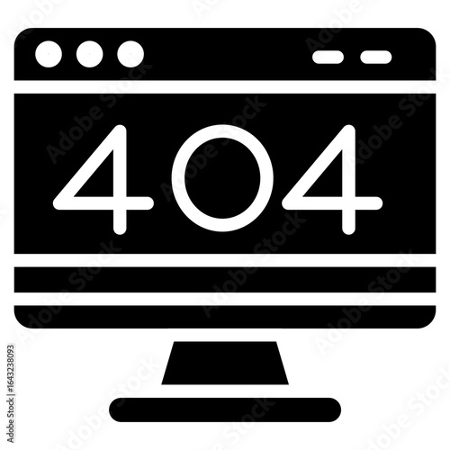 404 Error icon vector image. Can be used for Web Hosting.