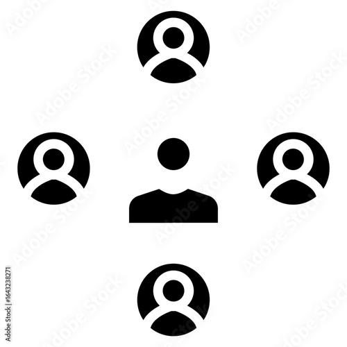 User Connection icon vector image. Can be used for Web Hosting.