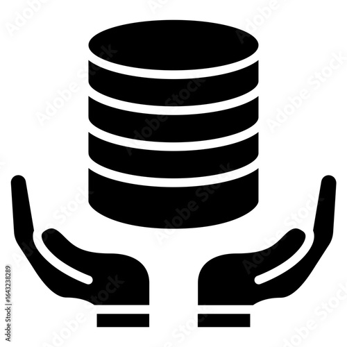 Database Backup icon vector image. Can be used for Web Hosting.
