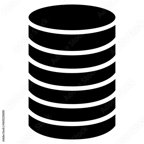 Database Security icon vector image. Can be used for Web Hosting.