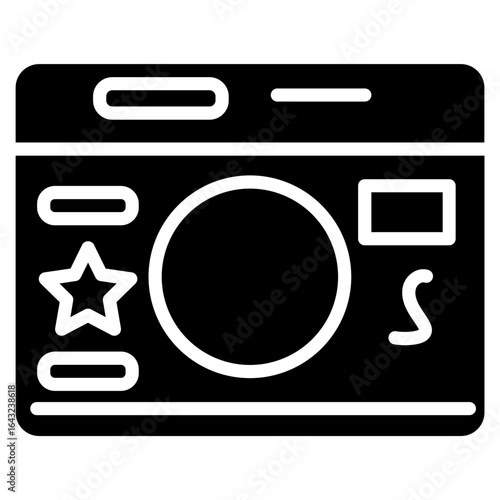 Website Dashboard icon vector image. Can be used for Web Hosting.