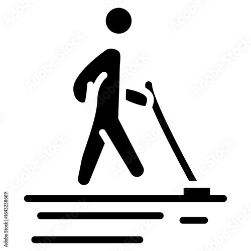 Wet Floor icon vector image. Can be used for Mall.