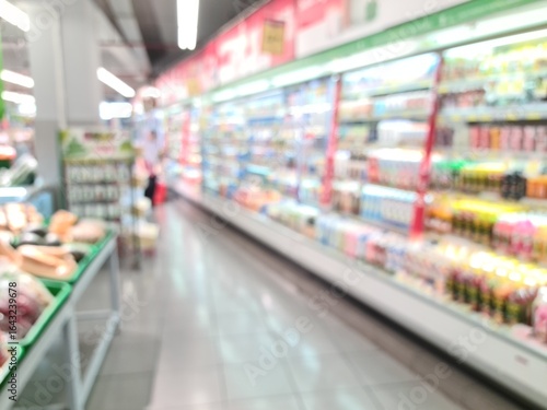 Fotografi defocused of minimarket
