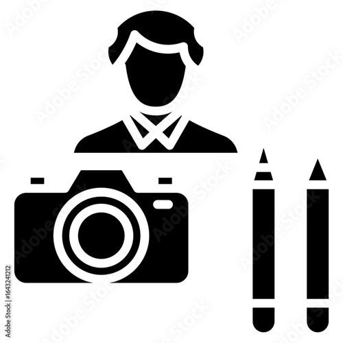 Graphic Designer icon vector image. Can be used for Computer Programming.