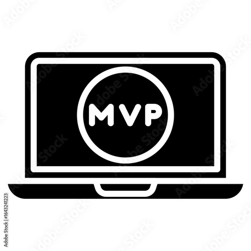MVP icon vector image. Can be used for Computer Programming.