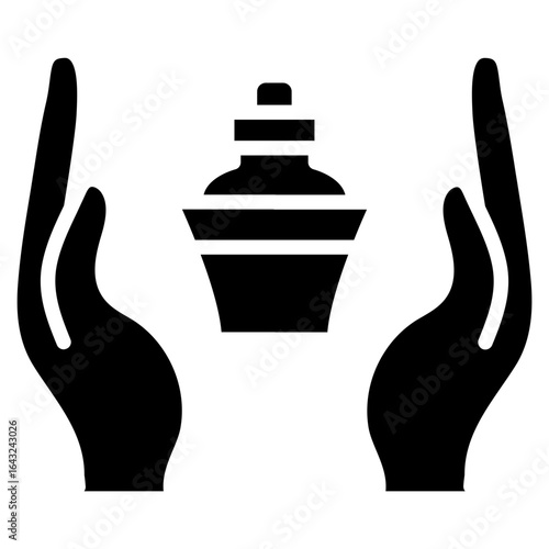 Reflexology icon vector image. Can be used for Spa.