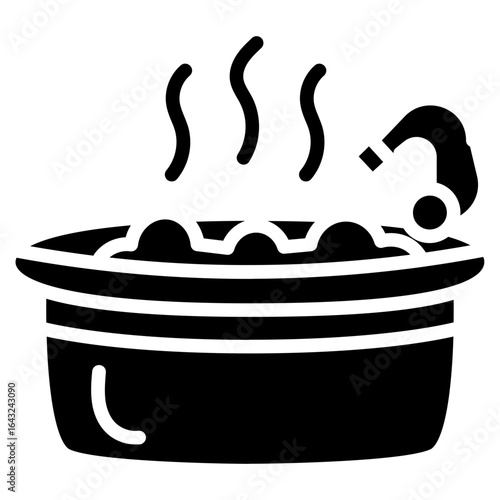 Jacuzzi icon vector image. Can be used for Spa.