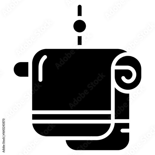 Towel icon vector image. Can be used for Spa.