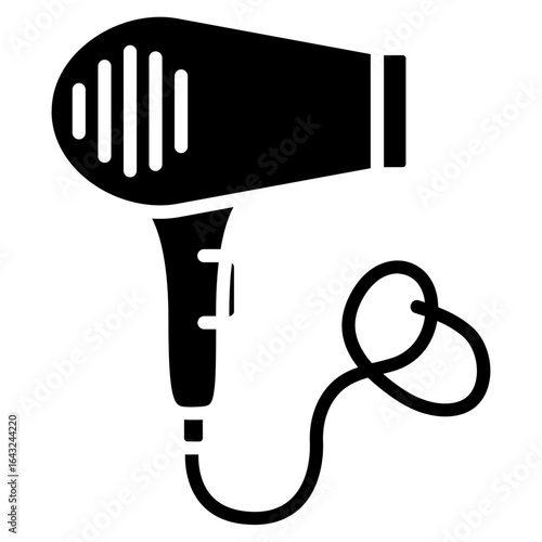 Hair Dryer icon vector image. Can be used for Spa.